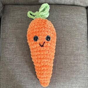 Orange Plush Carrot Toy